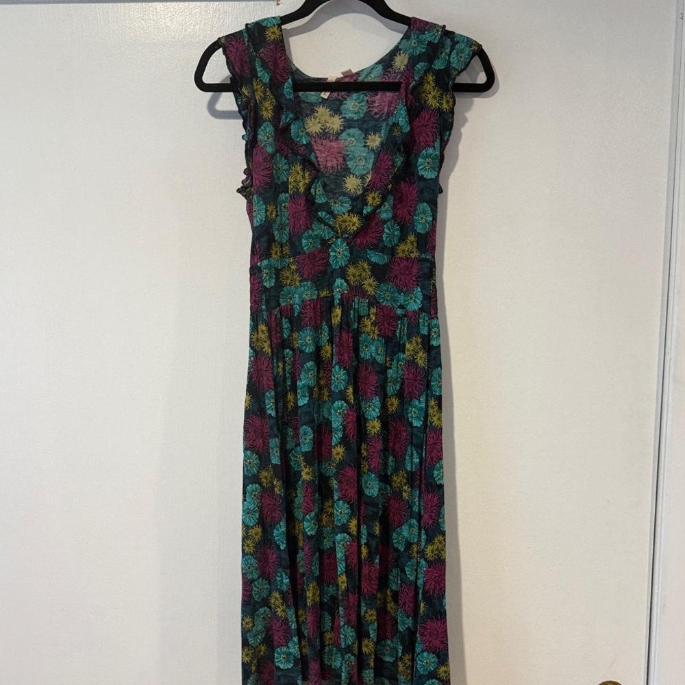 Frenchi Multicolor Floral Midi Dress